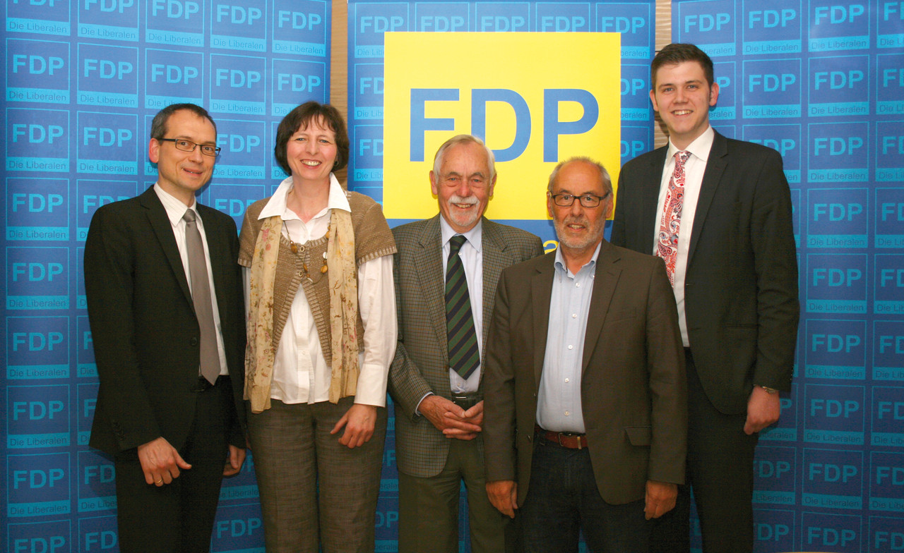 v.l.n.r. Steffen Hentrich, Evelyn Dahlke, Prof. Dr. Karl-Friedrich Ewert, Hubert Möller, Patrick Büker