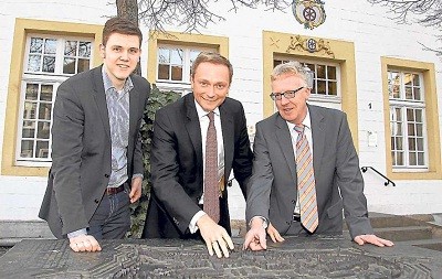 Patrick Büker, Christian Lindner und Michael zur Heiden