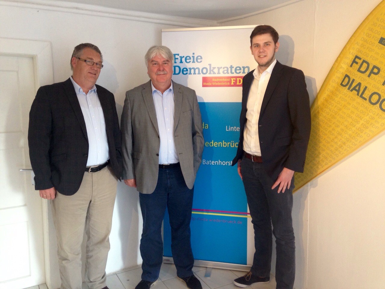 v.l. Matthias Hegel, Prof. Dr. Rudolf Herbers, Patrick Büker